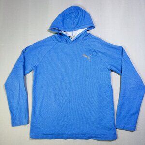 Puma pullover hoodie men's size L blue cotton